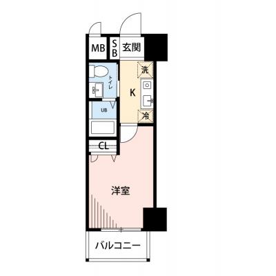 【🌿快適シーズンの引越し応援キャンペーン🏡🌈】【禁煙🚭/Wi-Fi無料🌐】マイナビSTAY北浜　803の物件間取り図