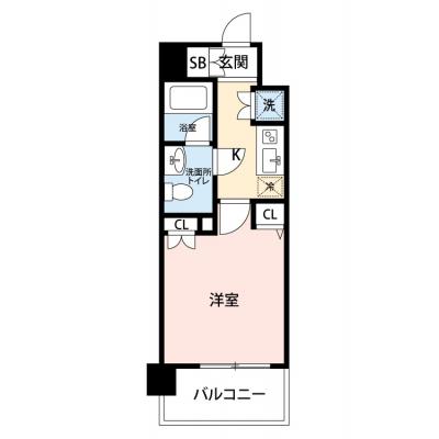 【🎉初期費用オフ｜お得なキャンペーン】【禁煙🚭/Wi-Fi無料🌐】マイナビSTAY田町　804の物件間取り図