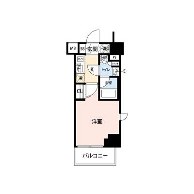 【🎉初期費用オフ｜お得なキャンペーン】【禁煙🚭/Wi-Fi無料🌐】マイナビSTAY大井仙台坂テラス　401の物件間取り図