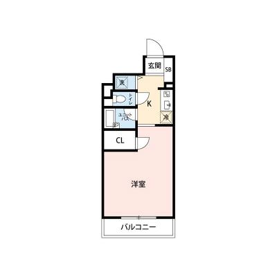 【🎉初期費用オフ｜お得なキャンペーン】【禁煙🚭/Wi-Fi無料🌐】マイナビSTAY芝1丁目ハイツ　807の間取り図