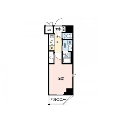【🎉初期費用オフ｜お得なキャンペーン】【禁煙🚭/Wi-Fi無料🌐】マイナビSTAY浅草蔵前ANNEX　403の物件間取り図
