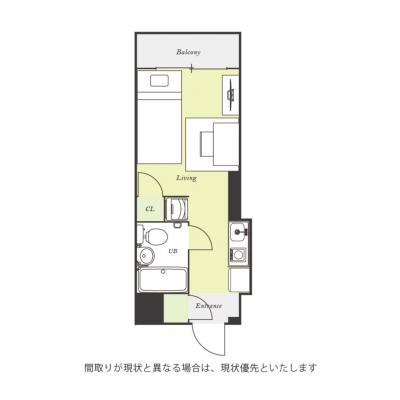 ユニオンマンスリー武蔵中原１　202　1R・シングル☆人気のデスク＆チェア付き♪■24時まで営業の「マルエツ」ありの物件間取り図