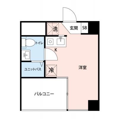【🎉初期費用オフ｜お得なキャンペーン】【禁煙🚭/Wi-Fi無料🌐】マイナビSTAYザ・レジデンス森下　201の物件間取り図