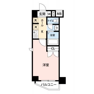 【🎉初期費用オフ｜お得なキャンペーン】【禁煙🚭/Wi-Fi無料🌐】マイナビSTAYコンフォートヴィラ葛西駅前　408の物件間取り図