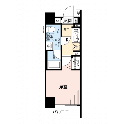 【🎉初期費用オフ｜お得なキャンペーン】【禁煙🚭/Wi-Fi無料🌐】マイナビSTAY鶴見　104の物件間取り図