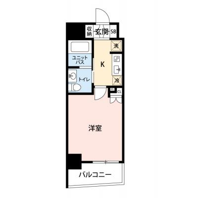 【🎍年末年始大感謝祭🎍】【禁煙🚭/Wi-Fi無料🌐】マイナビSTAY日本橋兜町　302の間取り図