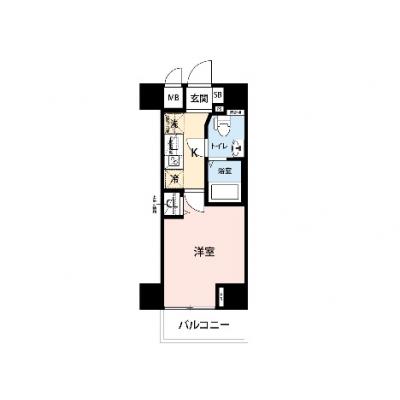 【🎉初期費用オフ｜お得なキャンペーン】【禁煙🚭/Wi-Fi無料🌐】マイナビSTAY JR川崎西口通り　503の物件間取り図