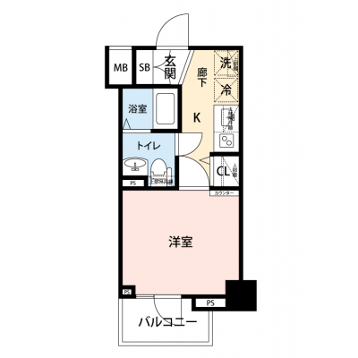 【🌿快適シーズン引越し応援キャンペーン🏡🌈】【禁煙🚭/テレワークに最適🌟無料高速Wi-Fi使い放題🎧】マイナビSTAY戸越公園　307の物件間取り図