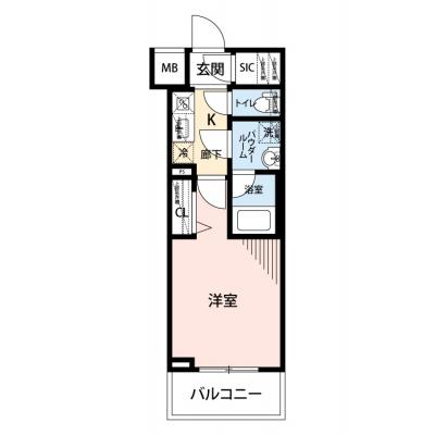 【60日以上の利用でお得🌈】【禁煙🚭/Wi-Fi無料🌐】マイナビSTAY亀戸　602の間取り図