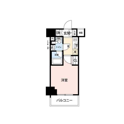 【🎉初期費用オフ｜お得なキャンペーン】【禁煙🚭/Wi-Fi無料🌐】マイナビSTAY大井仙台坂テラス　404の物件間取り図