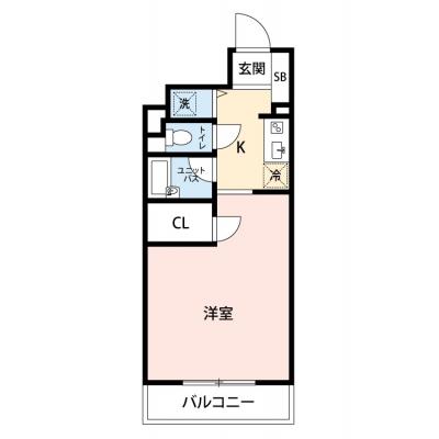 【60日以上の利用でお得🌈】【禁煙🚭/Wi-Fi無料🌐】マイナビSTAY芝1丁目ハイツ　607の間取り図
