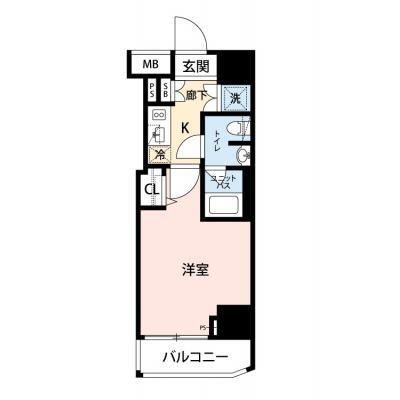 【🎉初期費用オフ｜お得なキャンペーン】【禁煙🚭/Wi-Fi無料🌐】マイナビSTAY新宿御苑　705の物件間取り図