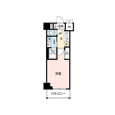 【🎉初期費用オフ｜お得なキャンペーン】【禁煙🚭/Wi-Fi無料🌐】マイナビSTAY浅草蔵前ANNEX　702の物件間取り図