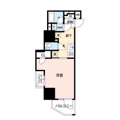 【🎉初期費用オフ｜お得なキャンペーン】【禁煙🚭/Wi-Fi無料🌐】マイナビSTAY浅草蔵前　301の物件間取り図