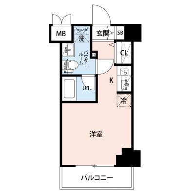 【🎉初期費用オフ｜お得なキャンペーン】【禁煙🚭/Wi-Fi無料🌐】マイナビSTAYゲートシティ川崎　302の物件間取り図