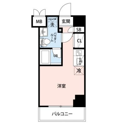 【🎉初期費用オフ｜お得なキャンペーン】【禁煙🚭/Wi-Fi無料🌐】マイナビSTAYゲートシティ川崎　504の物件間取り図