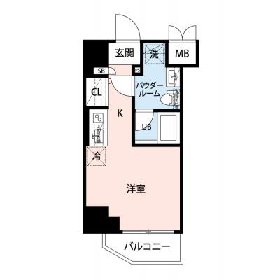 【🎉初期費用オフ｜お得なキャンペーン】【禁煙🚭/Wi-Fi無料🌐】マイナビSTAYゲートシティ川崎　601の物件間取り図