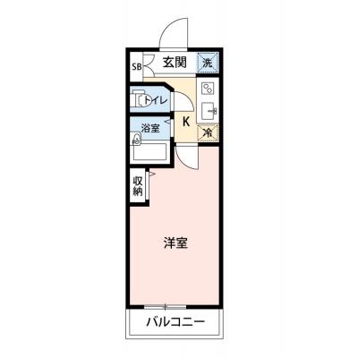 【🎉初期費用オフ｜お得なキャンペーン】【禁煙🚭/Wi-Fi無料🌐】マイナビSTAY三田パークホーム　805の物件間取り図