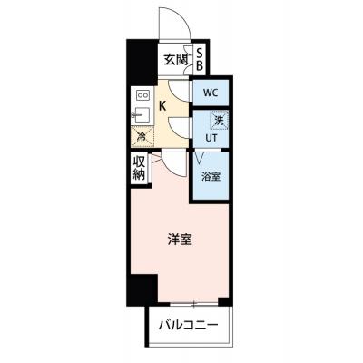 【🎉初期費用オフ｜お得なキャンペーン】【禁煙🚭/Wi-Fi無料🌐】マイナビSTAY金山北　801の物件間取り図