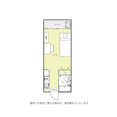 ●2026年8月18日から入居可●ユニオンマンスリー柿生６　204　1R・シングル☆人気のデスク＆チェア付き♪の間取り図