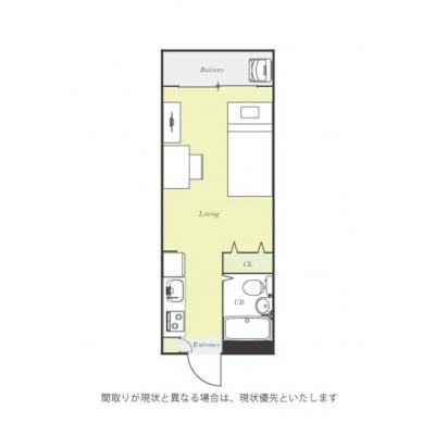 ユニオンマンスリー柿生６　104　1R・シングル☆人気のデスク＆チェア付き♪■の物件間取り図