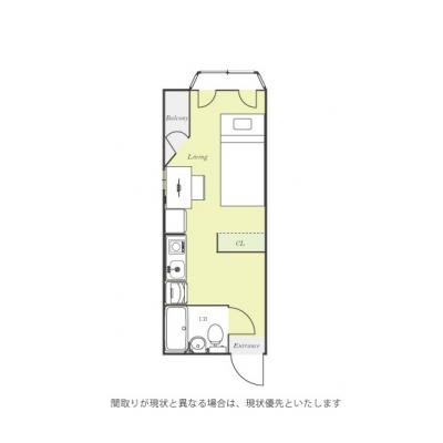 ユニオンマンスリー坂戸駅前１　301　1R・シングル☆人気の角部屋♪モニター付きインターフォン完備♪デスクとチェア付き♪の間取り図