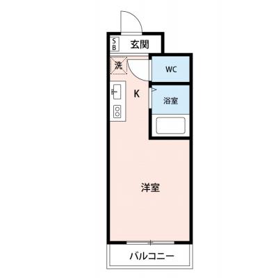 【🌈🍀初夏のお得キャンペーン開催🍀🌈】【禁煙🚭/テレワークに最適🌟無料高速Wi-Fi使い放題🎧】マイナビSTAYパレス荻窪　403の物件間取り図