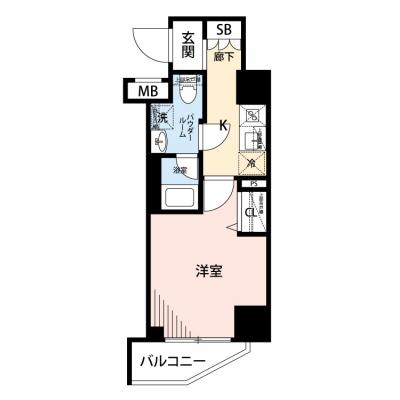 【🎉初期費用オフ｜お得なキャンペーン】【禁煙🚭/Wi-Fi無料🌐】マイナビSTAY台東浅草　203の物件間取り図