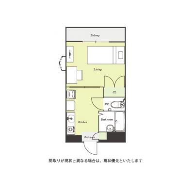 ●2026年4月5日から入居可●ユニオンマンスリー南林間３　204　1K・シングル☆人気の角部屋＆人気のバストイレ別！の間取り図