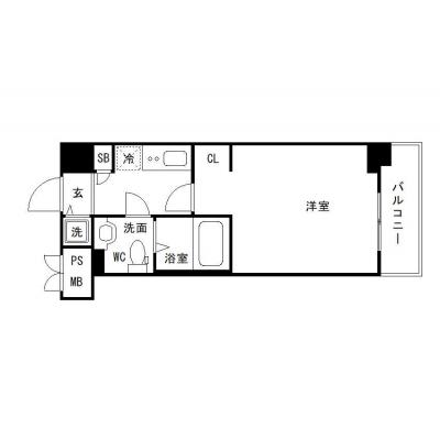 OneLife練馬クロス【▼Coconeri徒歩圏内、□独立洗面台、浴室乾燥機】の物件間取り図