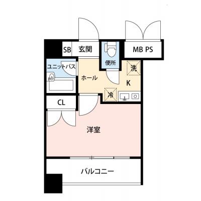 【🌸心機一転🌸春の引越し応援キャンペーン🏡🌷】【禁煙🚭/テレワークに最適🌟無料高速Wi-Fi使い放題🎧】マイナビSTAY恵比寿フロント　206の物件間取り図