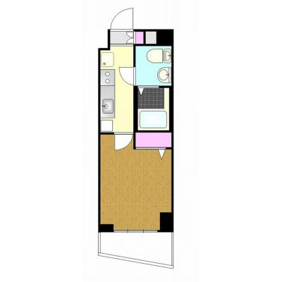 ★5月8日～入居可能★　室内動画有り・G-style.BBwf東京　JR山手線高輪ゲートウェイ駅1（禁煙）【嬉しいインターネット料金込み♪食器類や調理器具等の生活備品も日額料金に含んでいます♪】の物件間取り図