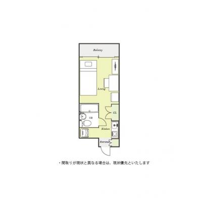 ●2026年5月4日から入居可●ユニオンマンスリー矢部３　304　1R・シングル☆人気のデスク＆チェア付き♪女性も安心の室内洗濯機♪■JR横浜線「矢部駅」徒歩10分の間取り図