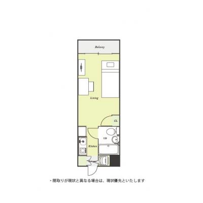 ユニオンマンスリー北大宮１　206　1R・シングル☆人気のデスク＆チェア付き♪■東武野田線「北大宮駅」徒歩10分の間取り図