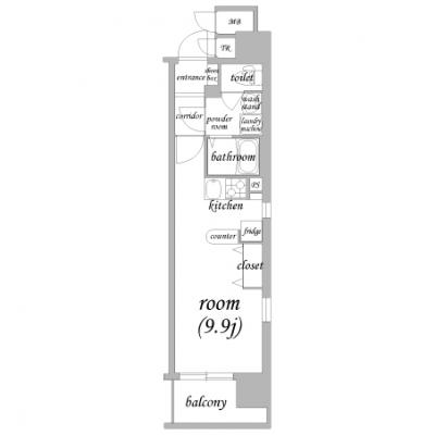 ≪🚅🚈 “法人企業様” 応援強化月間・賃料毎日半額 🚄🚃🚃 ≫クラウンハイム本町EAST🚭 ［★No.5327011］の間取り図
