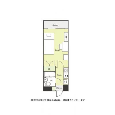 ユニオンマンスリー津田沼３　108　1K・シングル☆モニター付きインターフォン完備♪人気のデスク＆チェア付き♪の物件間取り図