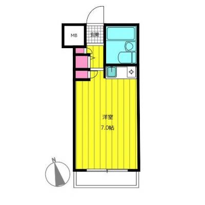 スマイズ淵野辺６　【禁煙🚭】オートロック付☆駅まで徒歩４分♪の物件間取り図