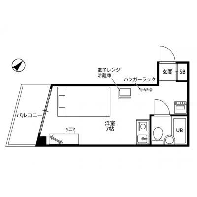 レントライフマンスリー横浜平沼イースト【契約・事務手数料無料！】の物件間取り図