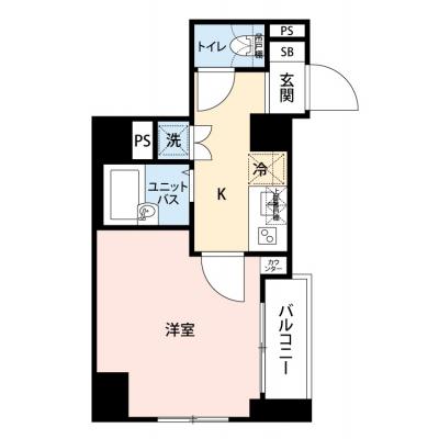 【🌈🍀初夏のお得キャンペーン開催🍀🌈】【禁煙🚭/テレワークに最適🌟無料高速Wi-Fi使い放題🎧】マイナビSTAY京橋八丁堀　1002の物件間取り図