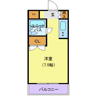 グッドステイ福島駅EAST☆『UBタイプ』【ライト】の物件間取り図