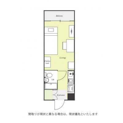 ユニオンマンスリー相模原１０　303　1R・シングル☆人気のデスク＆チェア付き♪■JR横浜線利用で町田駅や新横浜駅へ乗換なしの物件間取り図