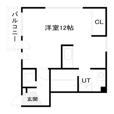 POROKARI旭川駅前D/エアコン/ネット無料の物件間取り図