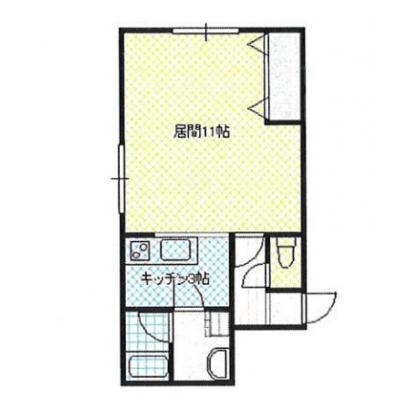 POROKARI旭川駅前E/エアコン/ネット無料の物件間取り図