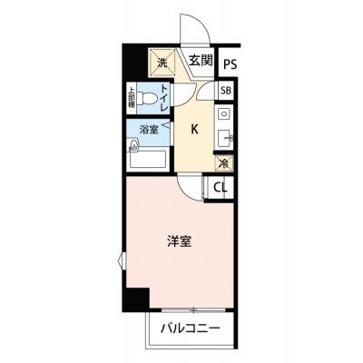 【🎍年末年始大感謝祭🎍】【禁煙🚭/Wi-Fi無料🌐】マイナビSTAY早稲田夏目坂　208の物件間取り図