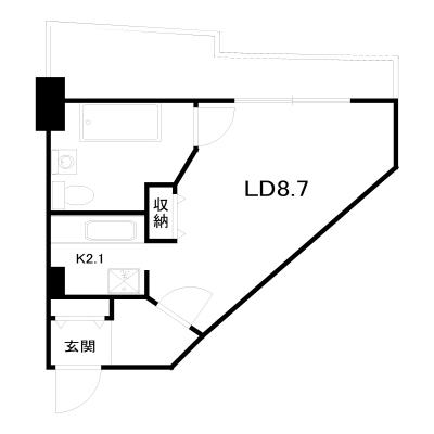 POROKARI小樽東雲A/デザイナーズ/複数室あり（小樽市東雲町）の物件間取り図