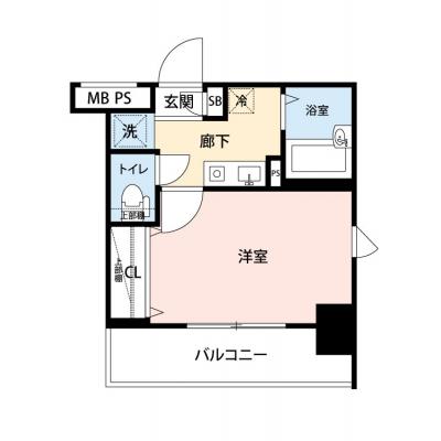 【🌿快適シーズンの引越し応援キャンペーン🏡🌈】【禁煙🚭/テレワークに最適🌟無料高速Wi-Fi使い放題🎧】マイナビSTAYミライエ門前仲町1丁目　205の物件間取り図