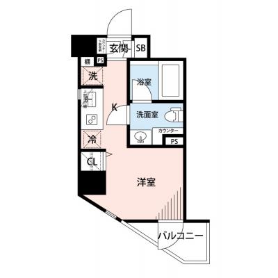 【🎉初期費用オフ｜お得なキャンペーン】【禁煙🚭/Wi-Fi無料🌐】マイナビSTAYロイヤルガーデン御苑大京町　702の物件間取り図