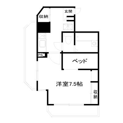 POROKARI大通駅4E/複数室有/バルコニー/ネット無料の物件間取り図