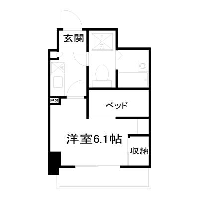 POROKARI大通駅3B/複数室有/バルコニー/ネット無料の物件間取り図