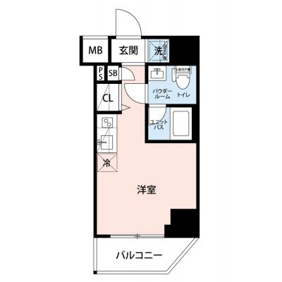【🎉初期費用オフ｜お得なキャンペーン】【禁煙🚭/Wi-Fi無料🌐】マイナビSTAY横浜大通り公園　301の物件間取り図